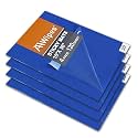 AAwipes Sticky Mat Tacky Pads Adhesive 18" x 36" 4 Packs, 30 Sheets/Packs, 120 Sheets Total Blue Cleanroom Floor Mats for Laboratory Construction Hospital Shoes
