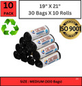 AAYAR PureCore Black Garbage Bag - 19x21