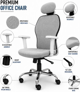 Aayra Dual Lock 90-135 Recline Adjustable Headrest