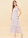 AAYU Women A-line Purple MaxiFull Length Dress