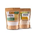 Aazol Healthy Carbs Combo | Low Gluten Khapli Atta - 5kg | Unpolished Indrayani Rice - 5kg