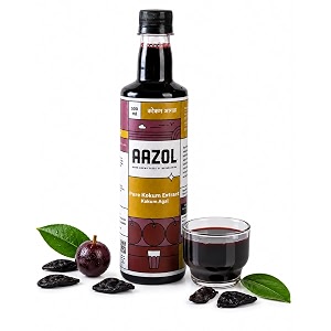 aazol pure kokum extract kokum agal - 500ml  no sugar no salt  essential for summers  pure amp cooling  ideal for kokum sherbet amp sol kadhi