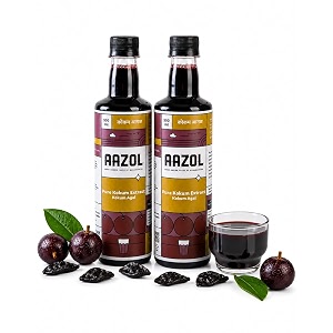 aazol pure kokum extract kokum agal - 1l 500ml - pack of 2  no sugar no salt  essential for summers  pure amp cooling  ideal for kokum sherbet amp sol kadhi