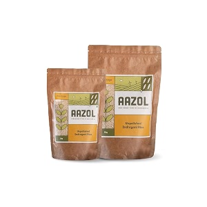 aazol unpolished indrayani rice 5kg  1kg value bundle  sticky rice  naturally aromatic  hand pounded native variety