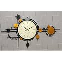 AB ART Metal Clock with LED Wall Art for Home Living Room/Bedroom/Office/Farmhouse/Hotel (Clock06)