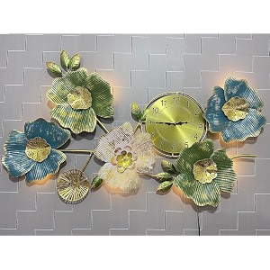 ab art metal clock with led wall art for home living roombedroomofficefarmhousehotel clock01