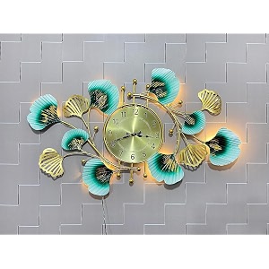 ab art metal clock with led wall art for home living roombedroomofficefarmhousehotel clock02