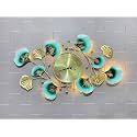 AB ART Metal Clock with LED Wall Art for Home Living Room/Bedroom/Office/Farmhouse/Hotel (Clock02)
