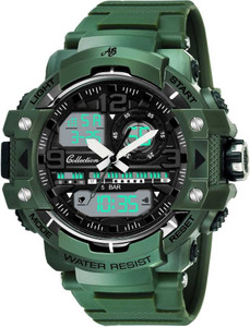 ab collection g-style g-007shock analog-digital watch  - for men gr black ring