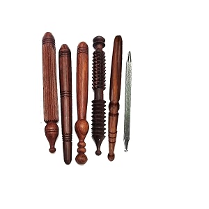 ab craft reflexology tools wood body massager triangle gua sha board scraping board foot massage stick tool head neck hand waist calf leg foot massager sheesham wood pack of 6
