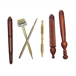 ab craft wooden acupressure massage for finger points jimmythaimassage hand and foot massager sticks - brown