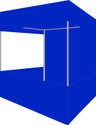 Ab Sab Canopy Tent with Blue Tetron Cloth for Promotional Advertising 3X3X7 Feet Tent - For 4 (Blue)