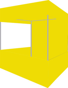 ab sab canopy tent with yellow tetron cloth for promotional advertising 3x3x7 feet tent - for 4 yellow
