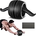 AB Wheel Roller with Resistance Spring, Automatic Rebound Core Trainer