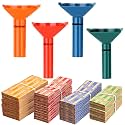 ABA Color-Coded Coin Counting Tube with 300 Assorted Flat Coin Wrappers