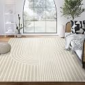 Abani Area Rug for Living Room - Nuevo 2' 6" x 6' Beige Arch Pattern Area Rug, Soft and Durable Living Room Rug, Stain and Fade Resistant, Chic Modern Design, Pet &amp; Kid Friendly