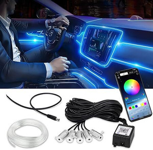 abb rgb sound active car dashboard lighting kit wireless bluetooth app control-04 car fancy lights multicolor