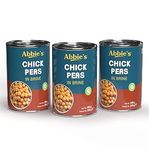 abbie39s chick peas 1200 gm 400 gm x 3 units precooked chickpeas best for indian curry salad boiled ready to eat amp ready to cook chickpeas set of 3