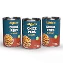 Abbie's Chick Peas 1200 Gm (400 Gm X 3 Units), Precooked Chickpeas Best For Indian Curry, Salad, Boiled, Ready To Eat &amp; Ready To Cook Chickpeas (Set Of 3)