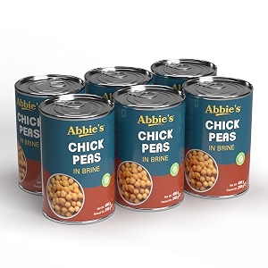abbie39s chick peas 2400 g 400 g x 6 units  precooked chickpeas best for indian curry salad boiled  ready to eat amp ready to cook chickpeas set of 6