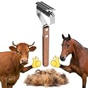 Abbylike 2-sided Livestock Shedding Comb, Grooming Dematting Brush