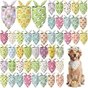 Abbylike 50 Pcs Easter Dog Bandanas Bulk