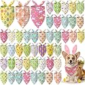 Abbylike 50 Pcs Easter Dog Bandanas Bulk