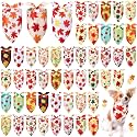 Abbylike 50 Pcs Fall Dog Bandanas Bulk