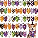 Abbylike 50 Pcs Halloween Dog Bandanas Bulk