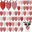 Abbylike 50 Pcs White and Red Dog
