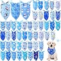 Abbylike 50 Pcs Winter Dog Bandanas Bulk