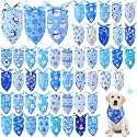 Abbylike 50 Pcs Winter Dog Bandanas Bulk