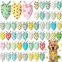 Abbylike 50 Pieces Summer Themed Dog Bandanas