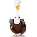 Abbylike Thanksgiving Porch Goose Outfit Crochet Turkey Chef Costume