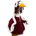 Abbylike Winter Crochet Porch Goose Outfit for 23" Cement Plastic Statue