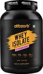Abbzorb Whey Isolate28.05gProtein8.13g bcaawith Digestive Enzymes 1kg