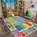 ABC Kids Play Rug, Non-Slip Classroom Carpet, 78.7" x 59"