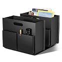 ABC life 2 PACK Magazine Basket Holder, Black