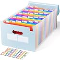ABC life 26-Pocket Accordion File Organizer, Expanding File Folder