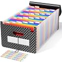 ABC life 26-Pocket Accordion File Organizer, Checkerboard