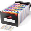 ABC life 26 Pockets Accordion File Organizer, Expanding File Folders
