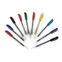 Color Pen|Set Of 10 Colors|Direct Fill Ballpen Set|Fast Writing Color Ball Pens |,Blue
