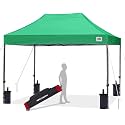 ABCCANOPY Patio Pop Up Canopy Tent 10x15 Commercial-Series (Kelly Green)