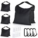 ABCCANOPY Photography Sandbag for Video Stand 4 Packs,Black(No Sand)
