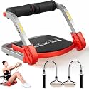 Abdominal Workout Equipment for Home Gym | Crunch Sit-Up Machine with 4-Level Resistance & Automatic Rebound | Foldable Core Trainer for Belly Fat Loss & Full-Body Workout – 350 lbs Capacity