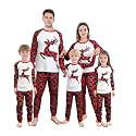 ABeCue Matching Family Pajamas for Women Men Kids Holiday Cotton Pjs Clothes Set