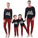 ABeCue Matching Family Pajamas for Women Men Kids Holiday Cotton Pjs Clothes Set