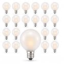 Abeja G40 Frosted Replacement Light Bulbs, 5W Clear Globe Bulb
