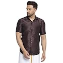 ABH LIFESTYLE Men39s Classic Silk Ethnic Shirt.
