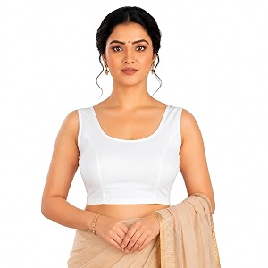 Abhi Readymade Saree Blouse for Women- Sleeveless
